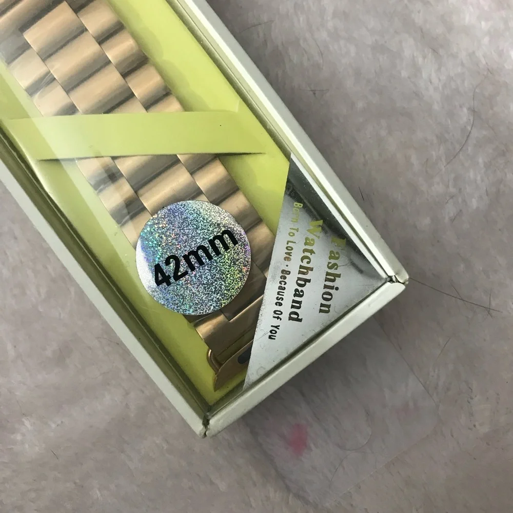 ✨✨5/$10✨✨ Born To Love Gold Rose Stainless Steel Watch Band Applewatch 42mm New
